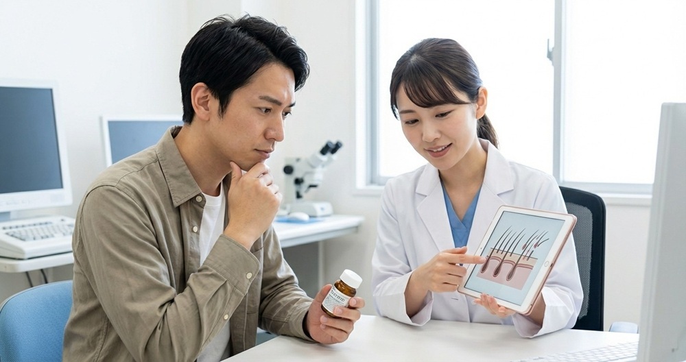 植毛したらフィナステリドは辞めていい？「既存毛」を守る必要性