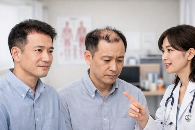 「離れ小島現象」とは？将来の薄毛進行を見据えたデザインの重要性