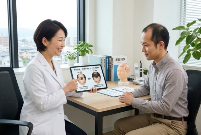 「離れ小島現象」とは？将来の薄毛進行を見据えたデザインの重要性