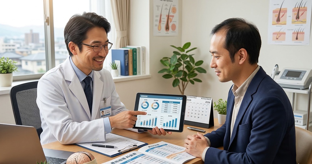 自毛植毛の費用相場【2026年最新】移植株数と料金表