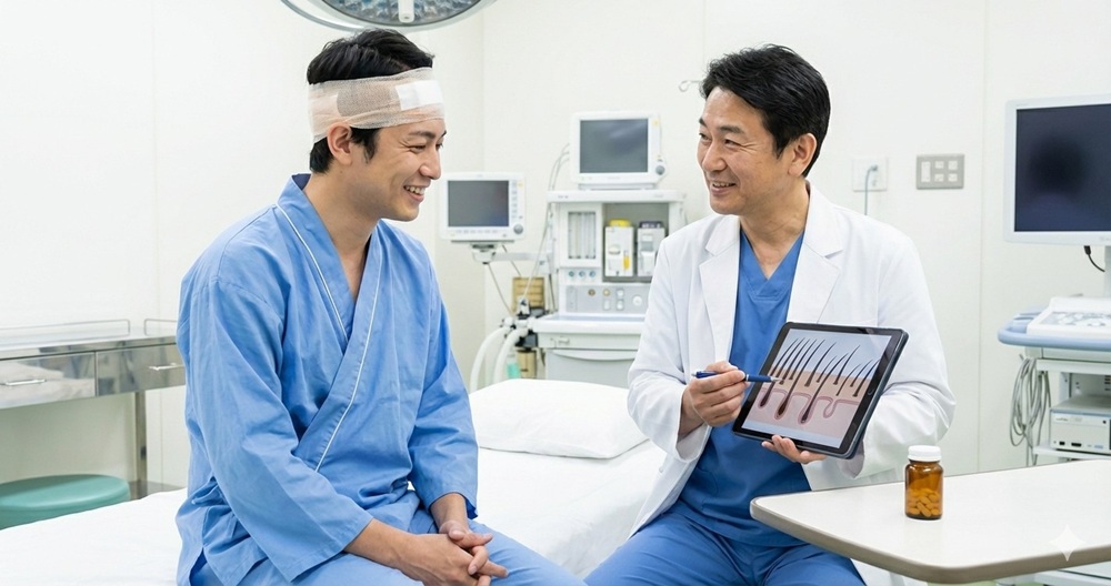 ミノキシジル内服薬（ミノタブ）と植毛の相乗効果