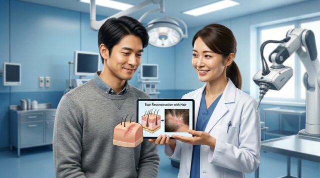 傷跡への植毛。過去の事故や手術跡を髪で隠すことは可能か