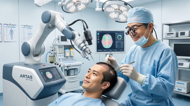 ロボット植毛（ARTAS）の現状。人間の手による移植との違い